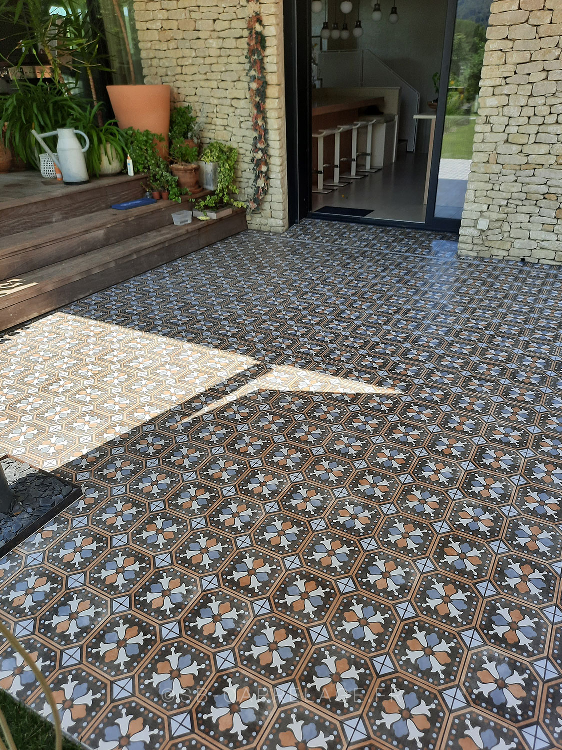 SB CARRELAGE extérieur carreaux ciment