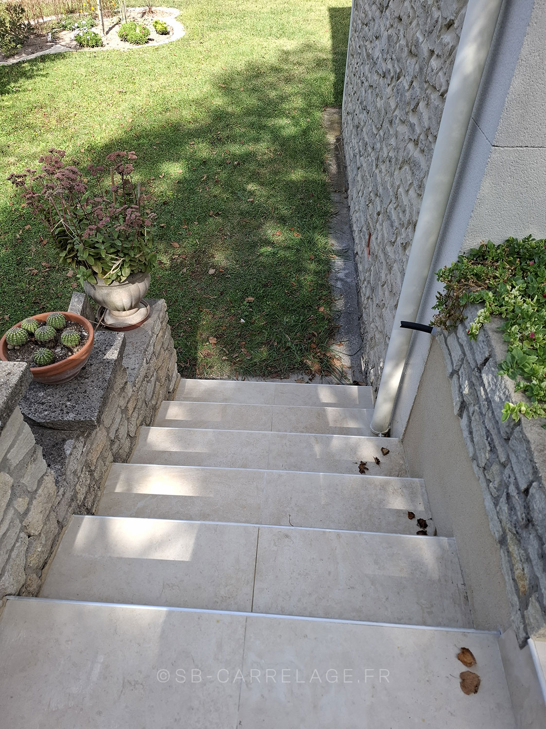 SB CARRELAGE extérieur escalier perron entrée marche